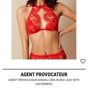 Kendall Agent Provocateur bra in red!